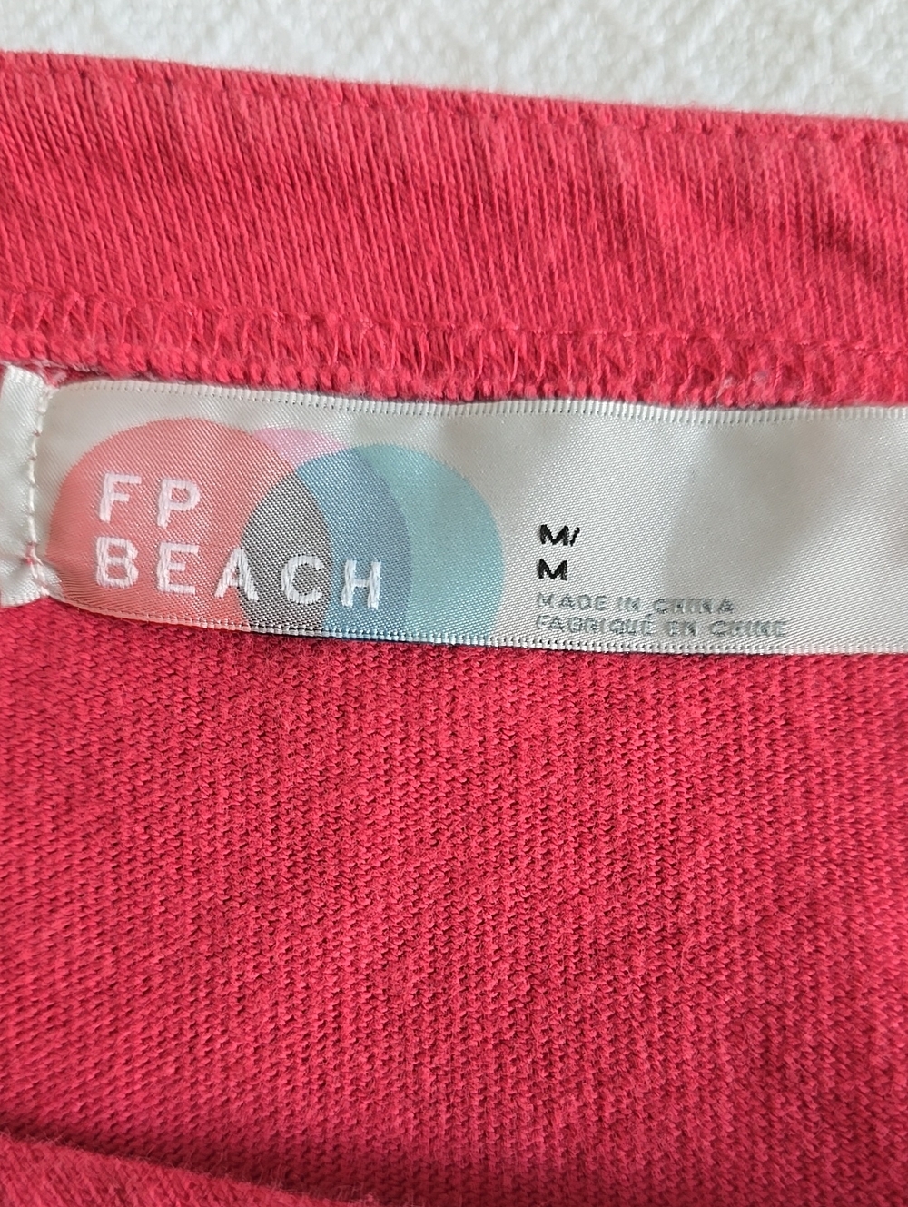 Free People FP Beach 100% Cotton Salmon Pink Ruffle Hem Midi Dress with Pockets - Picture 10 of 14